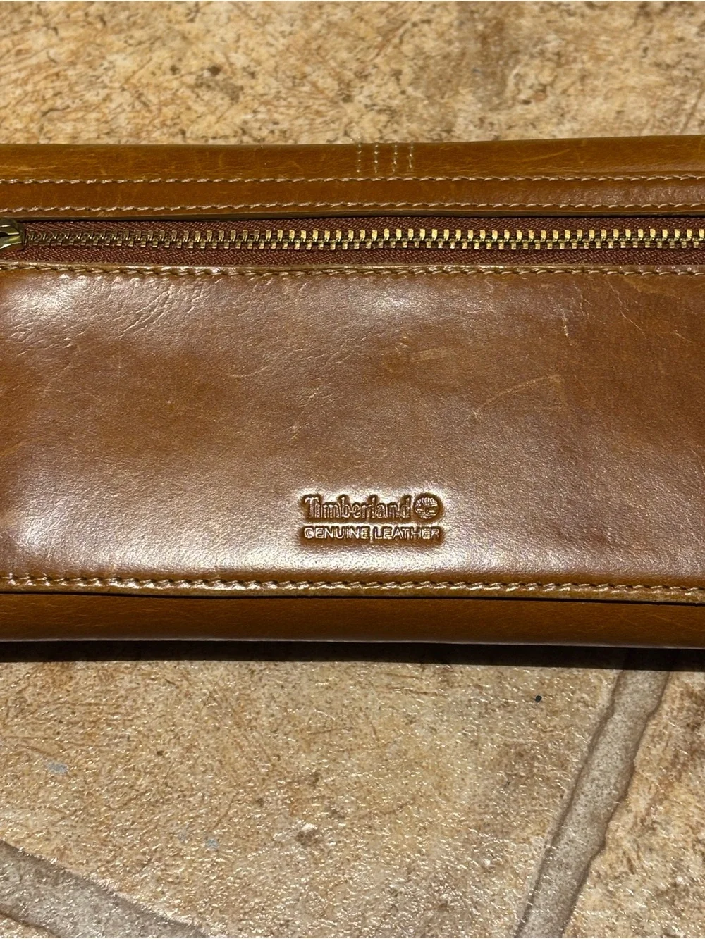 #Vintage  #Timberland Caramel Canvas Card Wallet#genuineleather